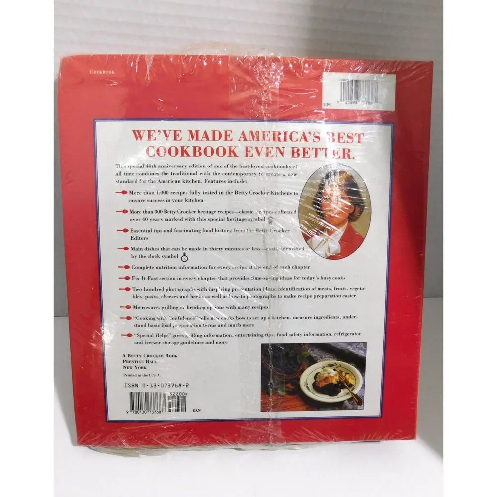 Betty Crocker's 40th Anniversary Cookbook Unopened Ring Binder in Wrap NOS